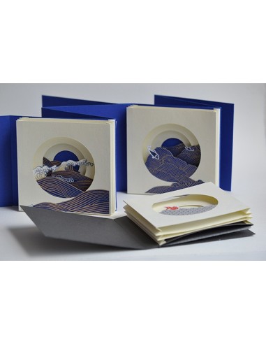 Tunnel book Hokusai composizione