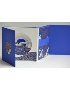 Tunnel book Hokusai interno