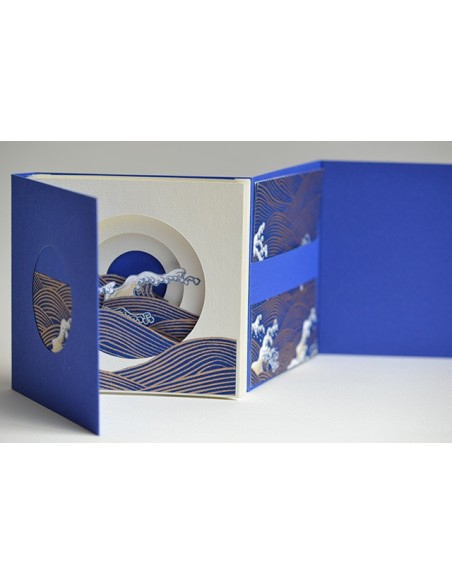 Tunnel book Hokusai interno