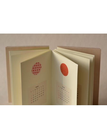 calendar washi red verticale