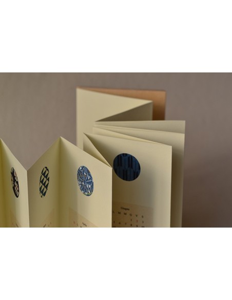 Calendario washi blu