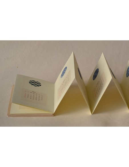 Calendario washi blu