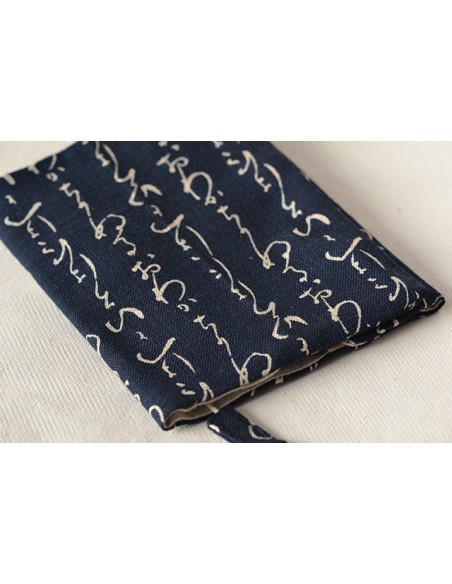 Copri Agenda/Libro/Qaderno calligrafia blu