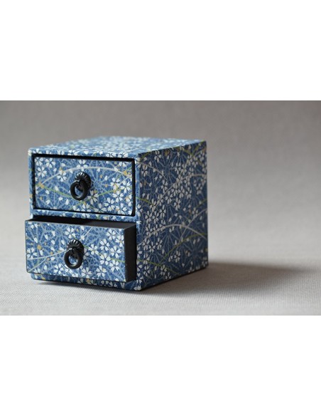 Scatola cassetti blu