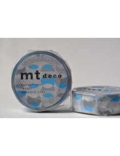 Washitape 153 overlapped dot blue