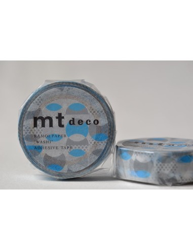 Washitape 153 overlapped dot blue