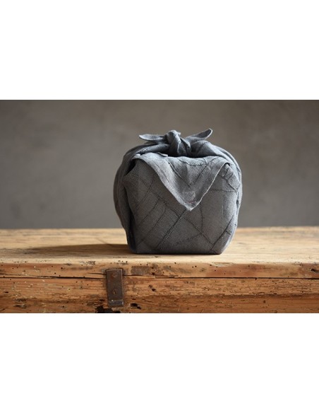 Furoshiki lino grigio