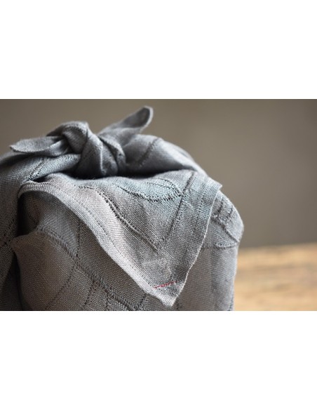 Furoshiki lino grigio