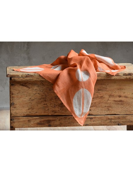 Furoshiki itajime arancione