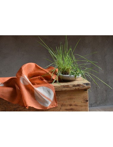 Furoshiki itajime arancione