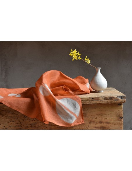 Furoshiki itajime arancione