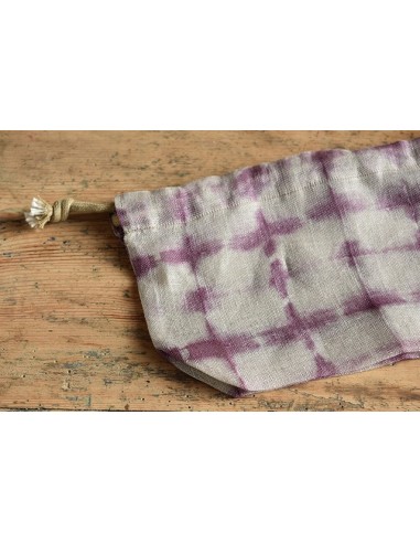 Kinchaku violet chevron