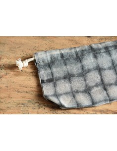 Kinchaku grey chevron 2