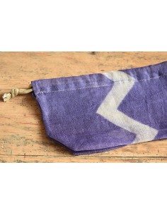 Kinchaku violet chevron 2