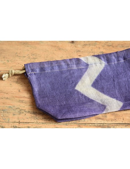 Kinchaku violet chevron