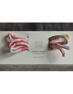 Cordino chirimen fiori rosa