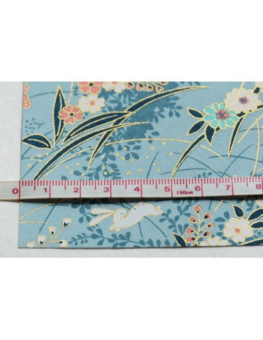 Chiyogami 221Usagi to hana