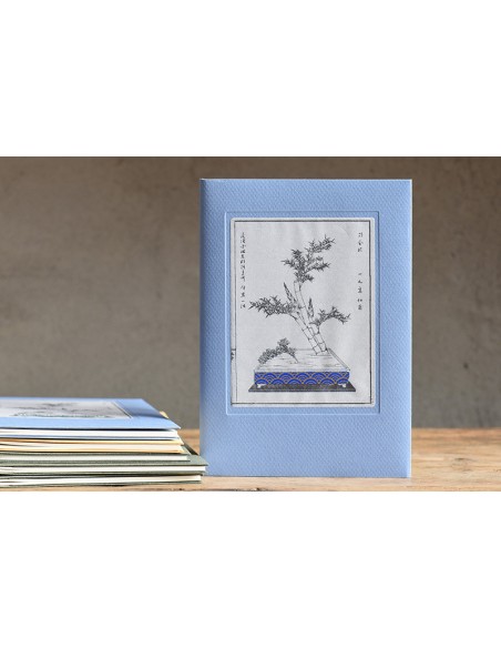 Ikebana note aoiiro bambù