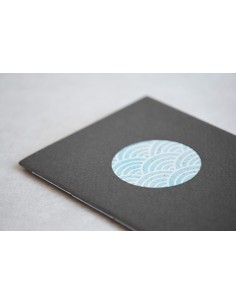 Note Chiyogami Seigaiha azzurro