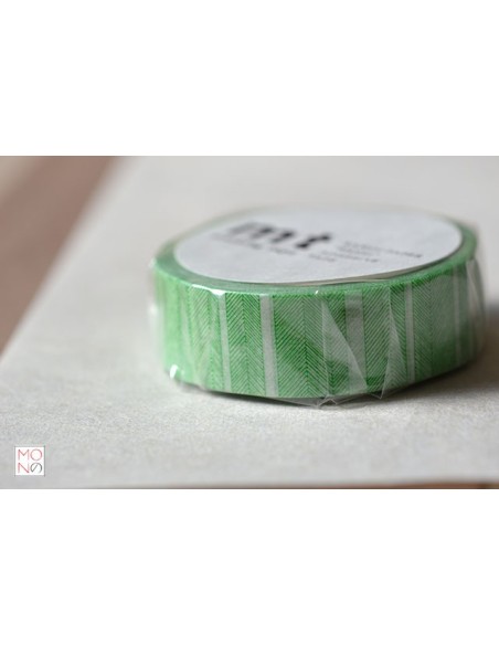 Washitape 028 script border green