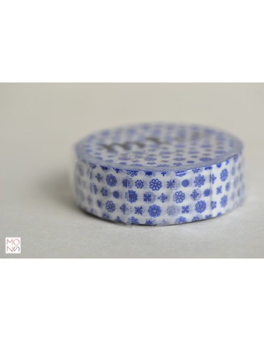 Washitape 076 mini flower blu