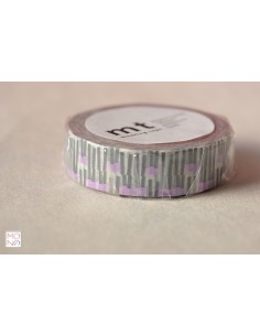 Washitape 108 grigio viola