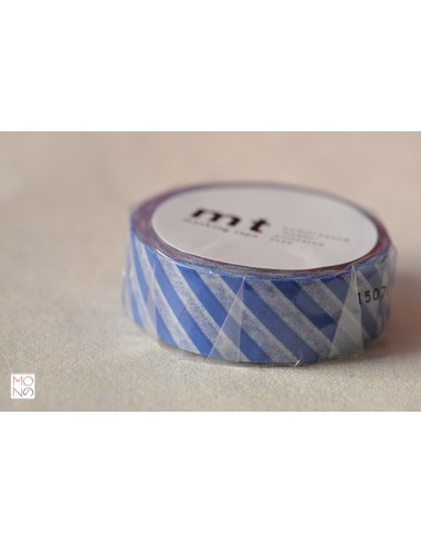 Washitape 110 stripe marine blu