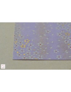 Chiyogami 034 fiori di ciliegio su viola