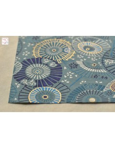 Chiyogami 065 ombrelli azzurri