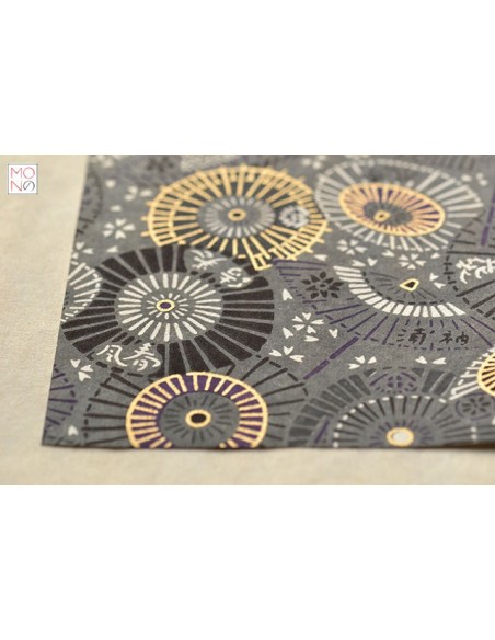 Chiyogami 066 ombrelli grigio